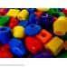 Discount Learning Supplies 100 Jumbo Assorted Plastic Beads with Three Lacing Strings B0711GY3KJ
